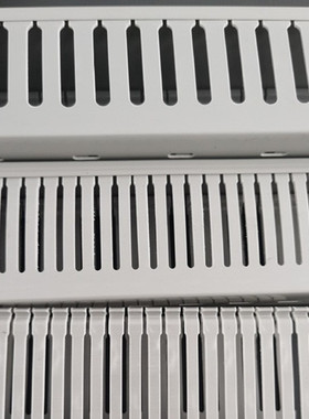 PVC线槽明装塑料工业阻燃s配电柜控制箱卡线行线槽灰色U型20-50mm