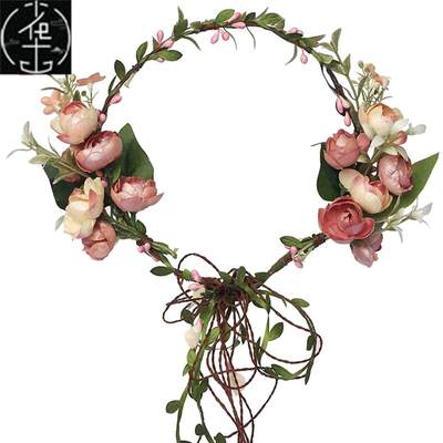 推荐Women hair Garland Headband Flower Crown Head Wreath Wed