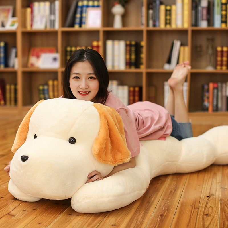 卡通爱心趴趴狗公仔毛绒玩具狗狗玩偶女孩睡觉抱枕靠垫牀头枕头