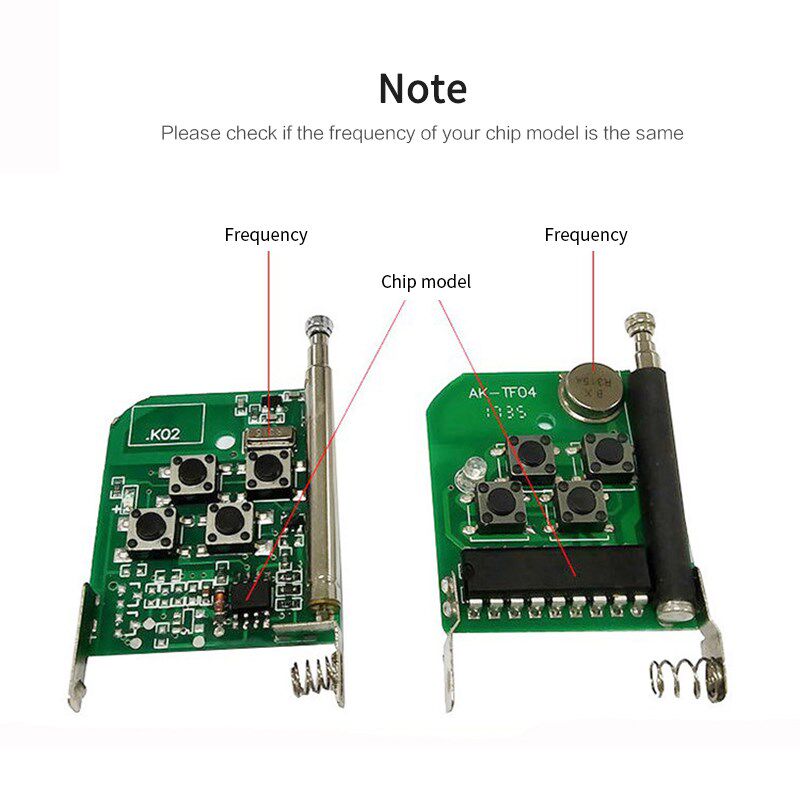 Universal 4 Button 315/433/330MHZ Multi-frequency Remote Con