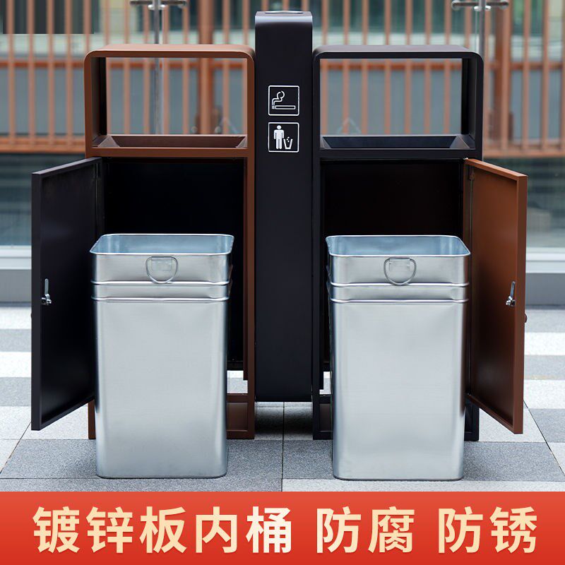 户外垃圾桶果皮箱室外分类环卫用不锈钢景区公园小区垃圾箱定制