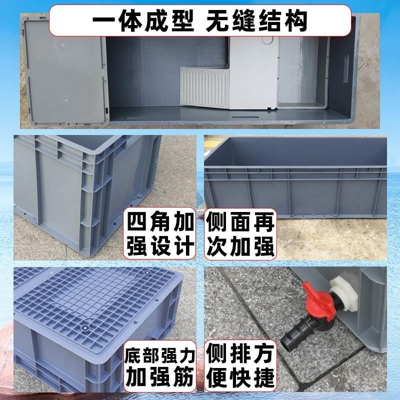 乌龟缸专用饲养态带晒台周转箱养龟家用大型乌龟饲养缸生箱养龟缸