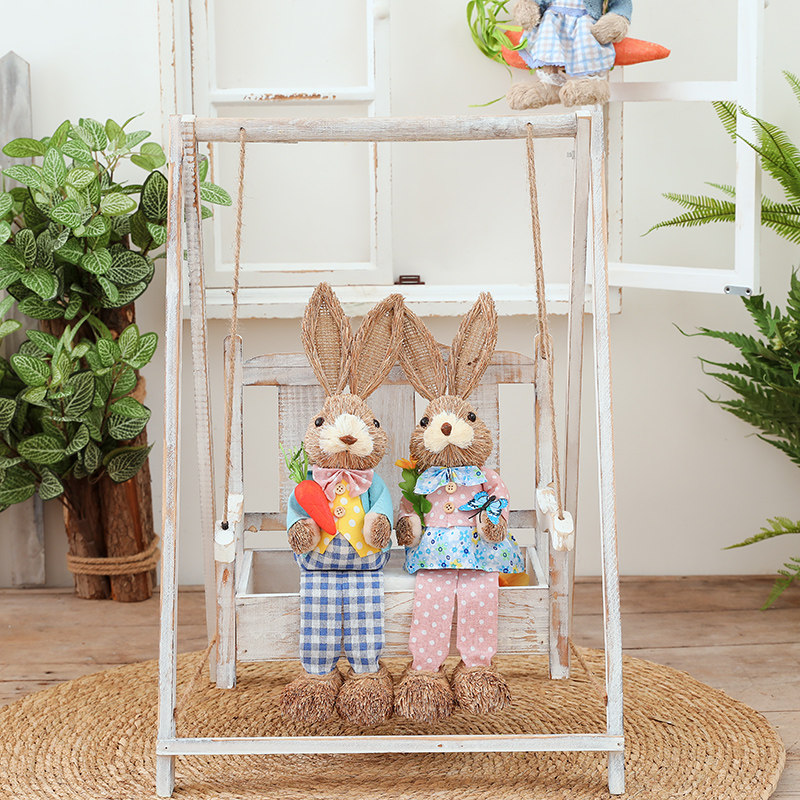教室走廊装饰田园k自然摆件秋千花架空中吊饰幼儿园环创材料壁饰