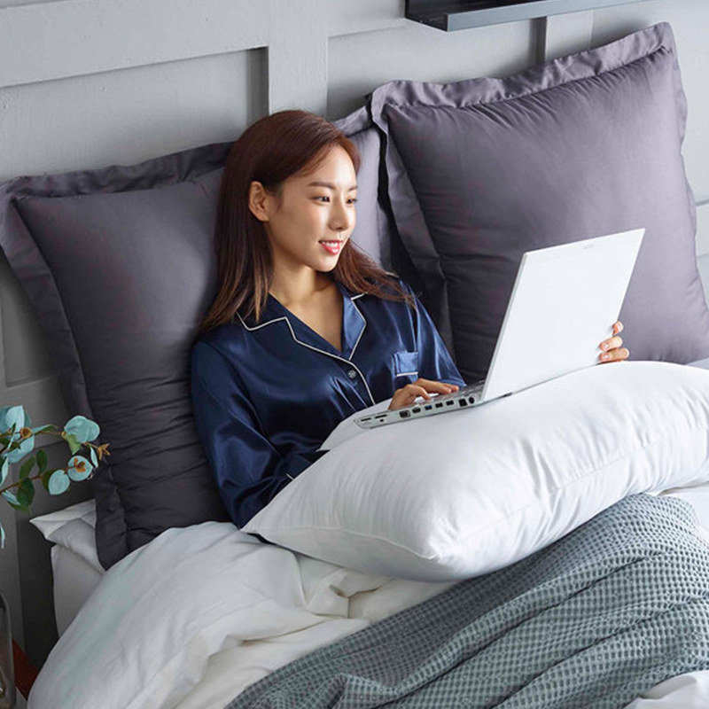 床靠枕头套纯色抱枕套不含芯大尺寸65床上大靠背垫床头大靠包