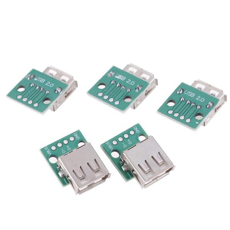 推荐5pcs/Lot Type A Female USB To DIP 2.54mm PCB Connector U 搬运/仓储/物流设备 其他吊具 原图主图