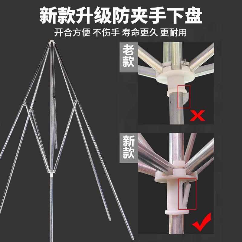 【折扣价】遮阳伞太阳伞帐篷户外大伞摆摊四方伞型加厚耐用雨棚地