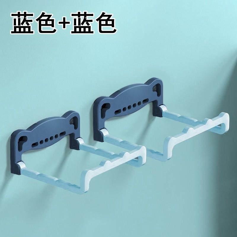 脸盆架壁挂可折叠卫生间免打孔置物架浴室厕所洗澡脚盆收纳沥新款