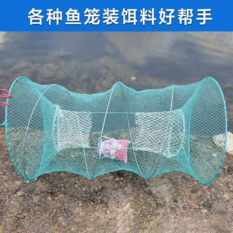 新品饵料袋束口诱饵袋鱼具用品蚯蚓盒袋鱼虾笼龙虾网纱布饵料袋子