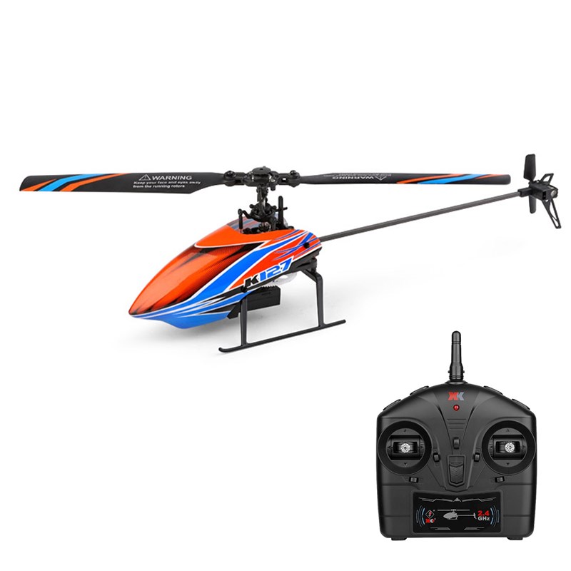 速发WLtoys XKS K127 4CH RC Helicopter 6-axis Gyro Single Bla