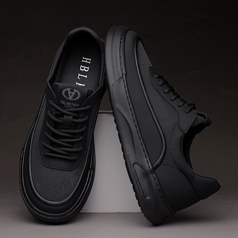 布鞋男款夏季透气防臭镂空网面懒人鞋休闲薄款软底轻便男士板鞋潮