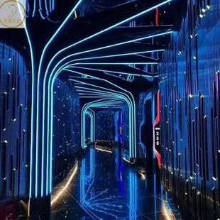 灯带卡槽硅胶线条灯嵌入式 柔性灯槽12vled软造型弧度可弯曲线型