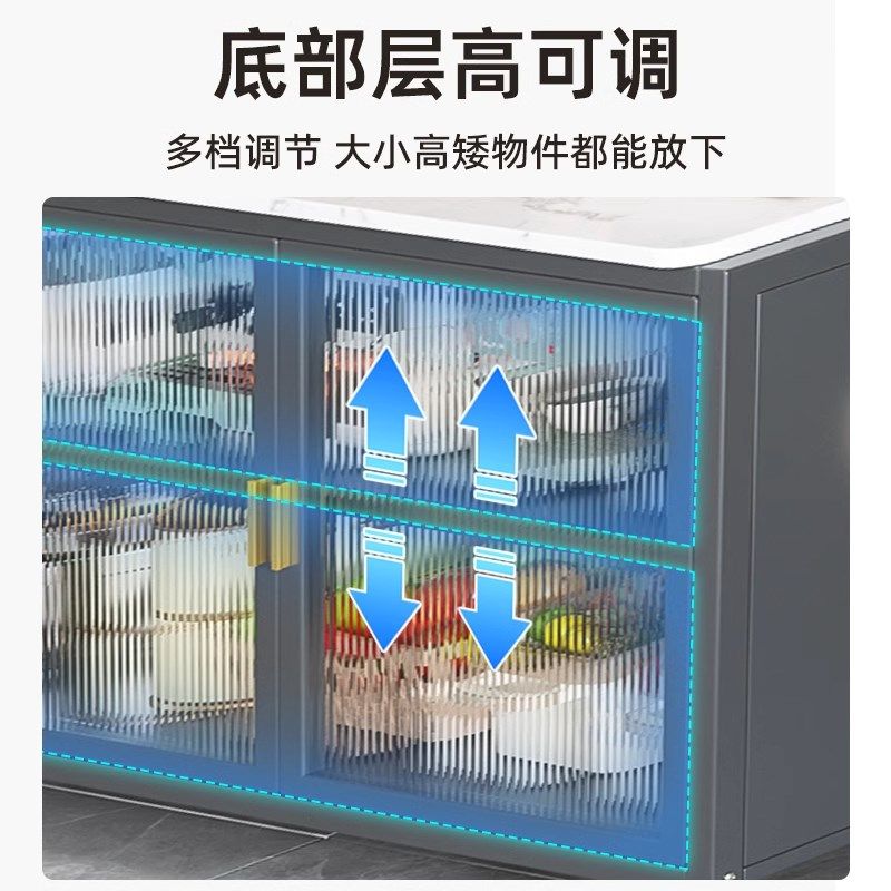 家用厨房置物架餐边柜多层落地防尘防水微波炉电器收纳柜碗碟橱柜,住宅家具,餐边柜,淘宝优惠券,粉丝福利购,淘宝优惠卷
