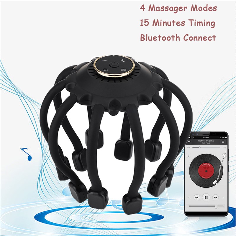 推荐Head Scalp Massager Stress Relief Vibrator Massageador R