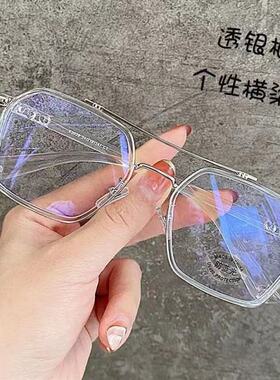 小众高货2021 Metal punk Computer Glasses Frame Women Men Ant