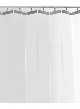 新款滑动折叠门帘 塑料透明 pvcF推拉帘轨道帘空调帘防尘隔热