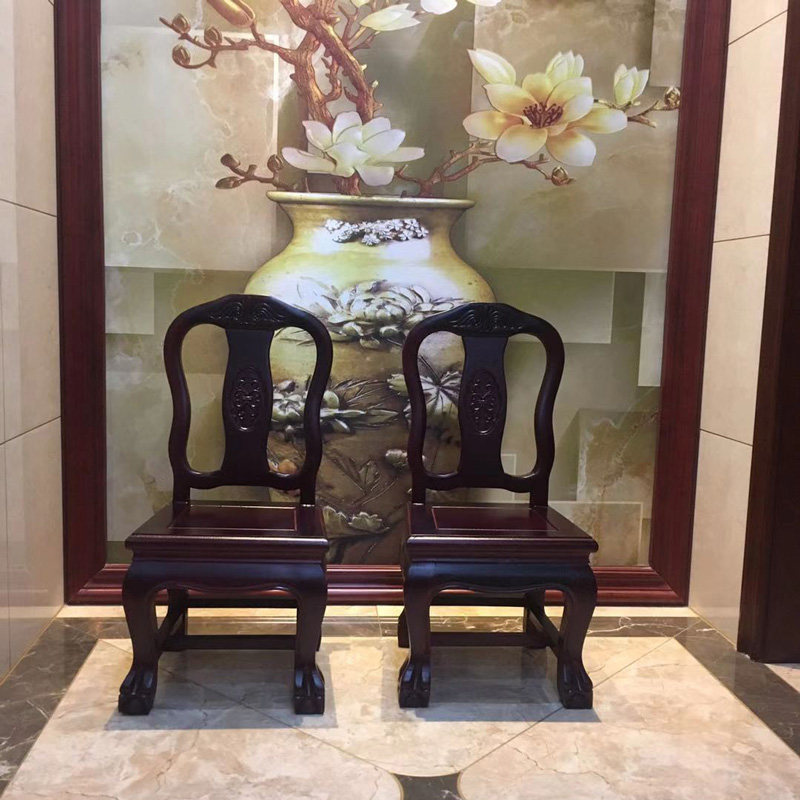 花梨木红酸枝红木靠背小椅子古典成人洗脚子孙凳矮茶几客厅实木凳