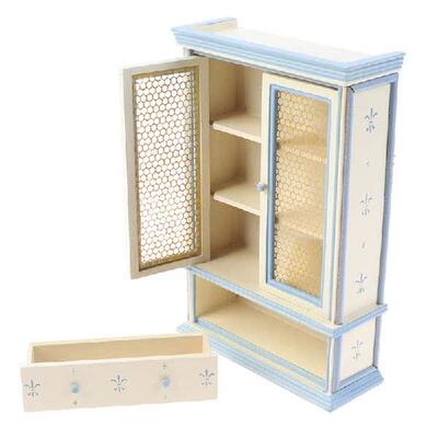 新品1:12 Dollhouse oMiniature Kitchen Furniture White Cupboa