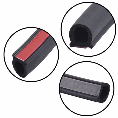 10Pcs Car Door Seal Strip Kit Soundproof Noise Insulation We