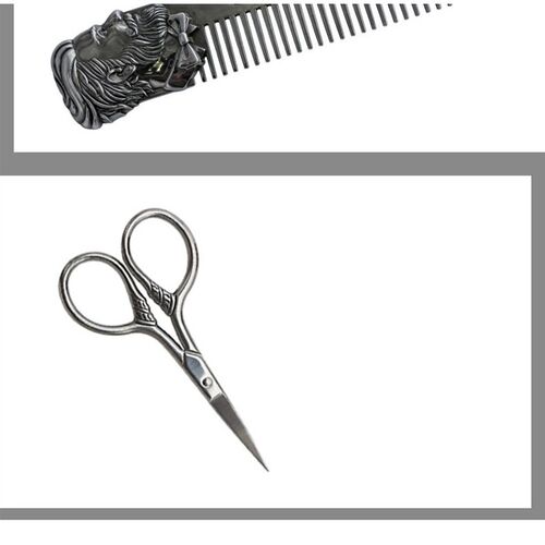 Beard Comb Set Double Beard Oil Head Shape Beard Comb Brush