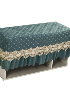 A947钢琴凳罩换鞋布艺化妆凳套B罩坐垫椅垫欧式蕾丝床头柜罩套