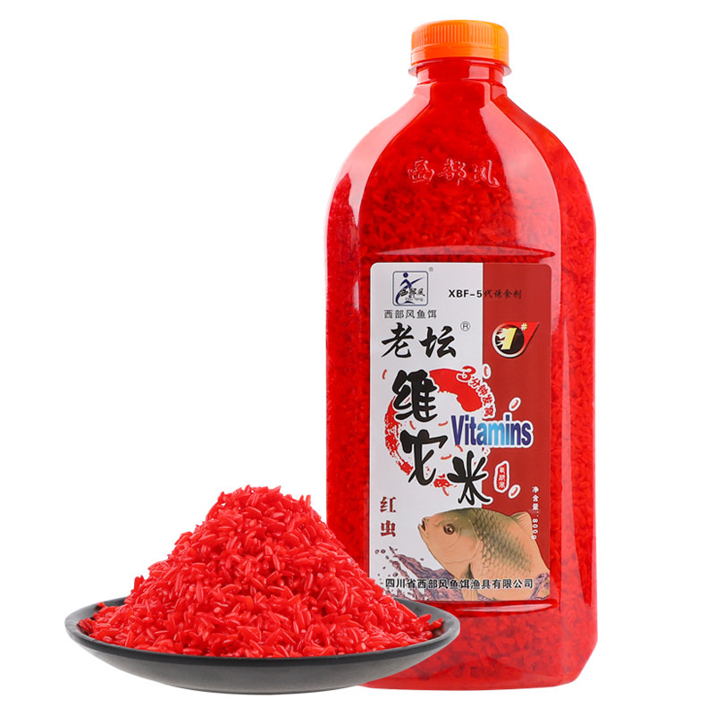 西部风老坛维它米鱼饵酒米打窝米野钓打窝料饵料维他米鲫鱼窝料