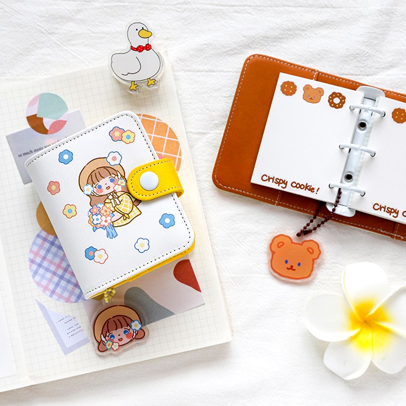 新品网红mini迷你手账本口袋小本子随身便携笔记本三孔活页本日记
