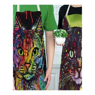 Kitchen Apron Baking Coffee-Shop Cartoon Dog Pinafore Cleani