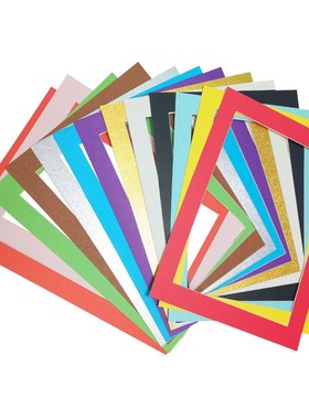 S22830张8开an4幼儿园学校儿童裱画卡纸单框4开简约美术彩色厚卡