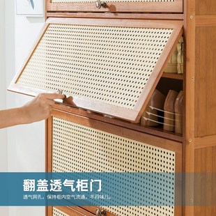柜家用门口简易鞋 仿藤编鞋 架子经济型放室内好看收纳多层防尘雷新