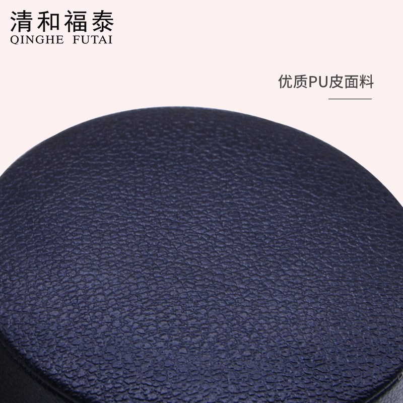 椭圆耳钉首饰盒 两用金边PUx皮吊坠珠宝盒 多用荔枝纹围边戒指盒