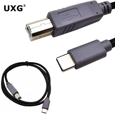 1m USB Data Cable USB 3.1 Type C Male Connector to USB2.0 B