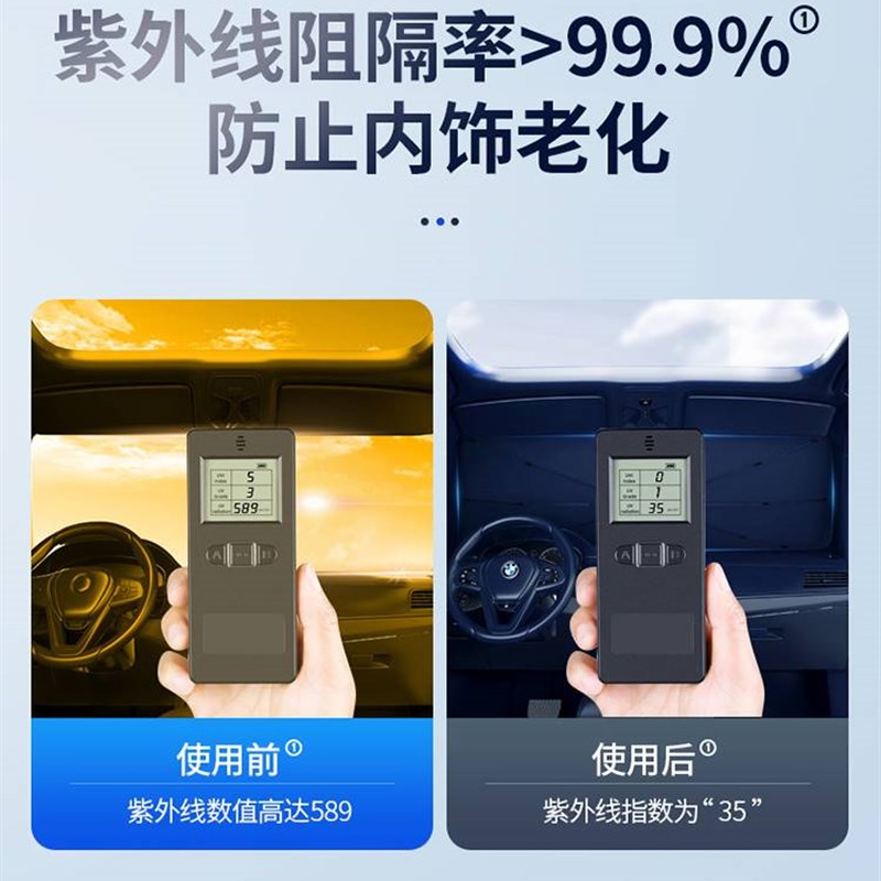 新款适用于汽车遮阳伞车窗遮阳帘侧窗遮阳前挡风玻璃板罩车载遮光