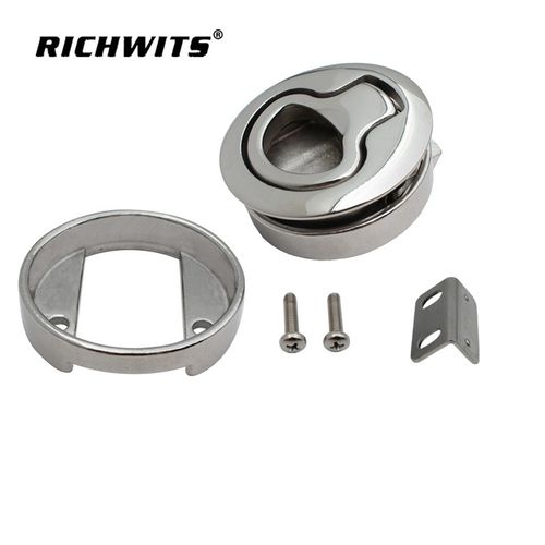 圆形地板拉手   不锈钢316圆地板D锁 甲板拉环锁 游艇船用五金配