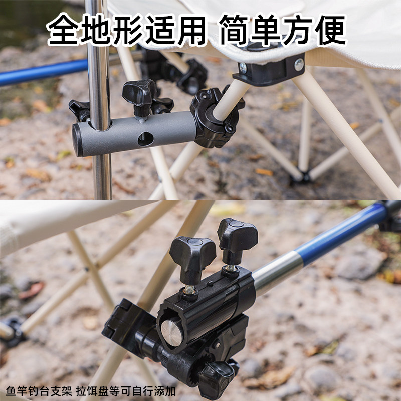 现货户外钓鱼椅野钓台钓座椅新款全地形便携折叠小马扎凳子多功能
