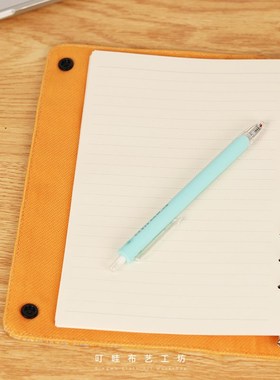 凡是用钱解决的事我都解决不了活页笔记本本子简约大学生布艺手账