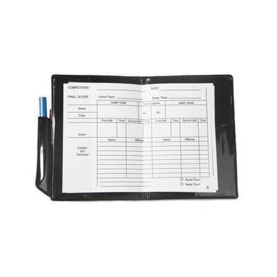 Soccer referee cards with coin whistle red card and yellow c