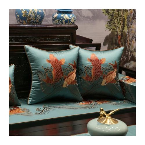 中式红木家具坐垫拆洗实木沙发垫带靠背可套罩圈椅罗汉床垫子防滑