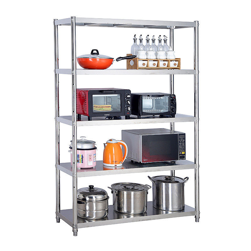不锈钢厨房置物架多层落地微波炉收纳储物架五层家用锅烤箱整理架,收纳整理,整理架/置物架/收纳架,淘宝优惠券,粉丝福利购,淘宝优惠卷
