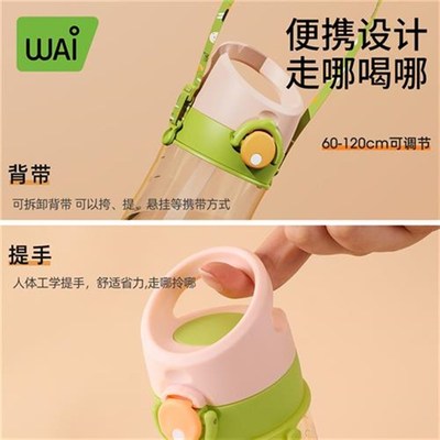孕产妇吸管杯ppsou防摔吸嘴耐嚼不漏水耐高温刻度水杯学生