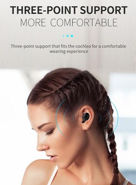 Bluetooth V5.0 TWS Earphones Sport Wireless Earbuds Handsfre