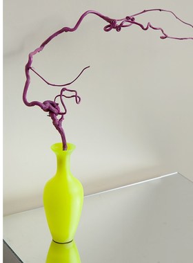 新中式粉色太湖石渐变花瓶山峰书挡美学软装饰电视柜书架艺术摆件