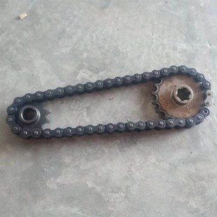 工地水电三轮车链条大小齿轮630工程电动车后桥电机飞轮牙盘配件