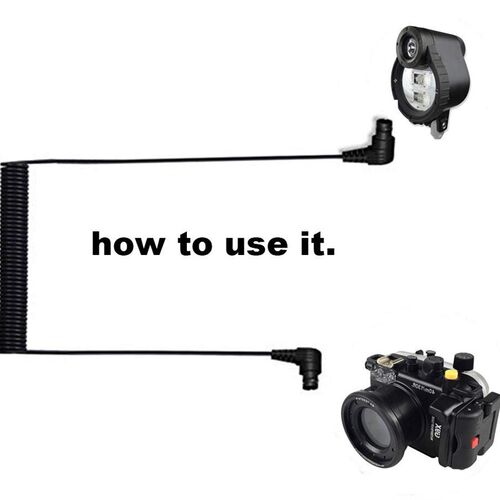 DIVTEK Diving Fiber Cable Flash Line  Photography Optical Fi