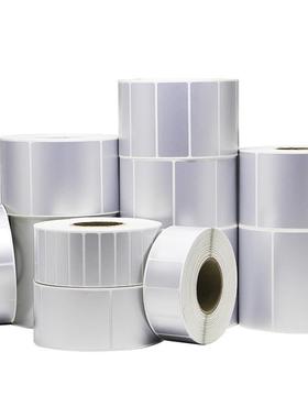 油胶哑银不干胶标签纸30*10x15x20x25x40x65亚银条码纸银色电器