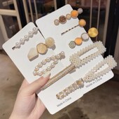 2021女夹子头饰夏季 珍珠发夹刘海发卡网红2020年新款 韩式 侧边卡子