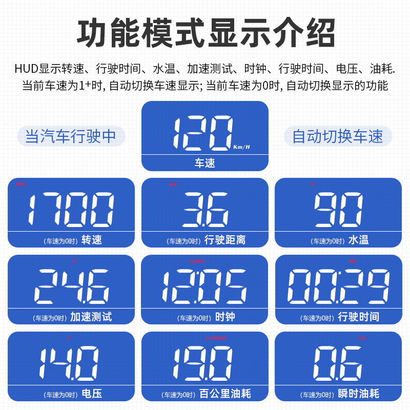 速发适用雪佛兰科鲁兹迈锐宝XL探界者科鲁泽创界速度车擡头显示器