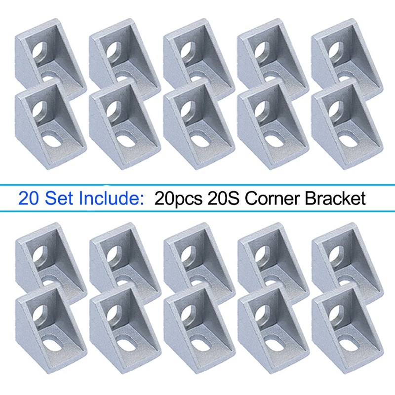 2020 Series Aluminum Profile Connector Set, Corner Bracket,