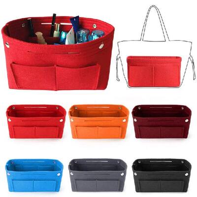 速发Felt Purse Organizer Bag in Bag Organizer For