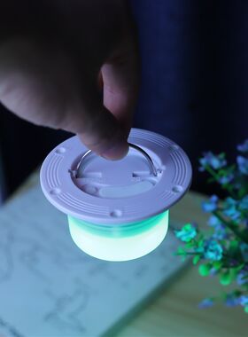 LED圆球底座灯芯七彩灯芯滚塑发光家具灯盘遥控充电接线底座灯芯
