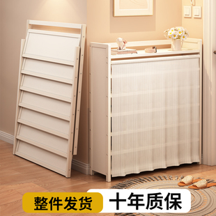 免安装 柜收纳入户出租房经济 白色鞋 架子家用p门口多层防尘折叠鞋